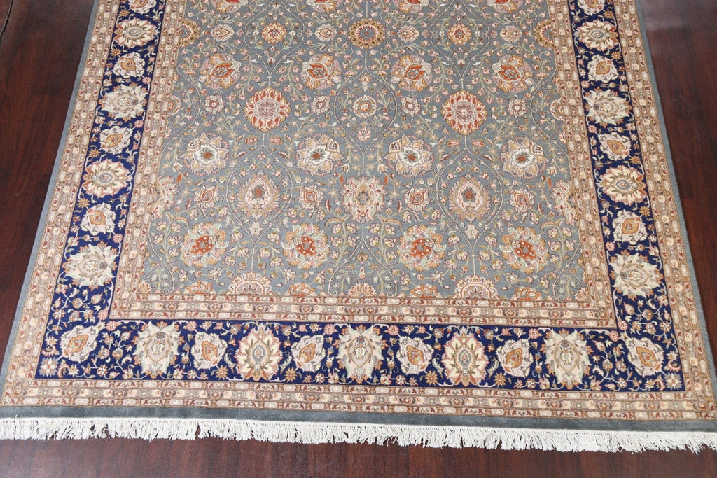 Vegetable Dye Floral Tabriz Oriental Area Rug 9x12