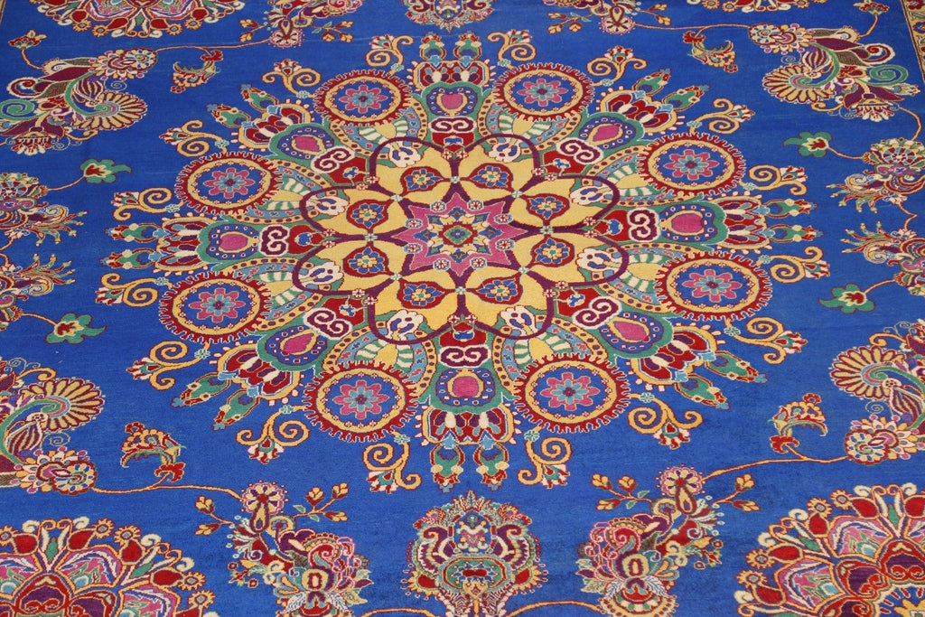 Vegetable Dye Large Tabriz Persian Rug 15x21