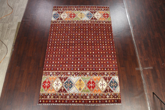 Vegetable Dye Kazak Oriental Area Rug 7x11