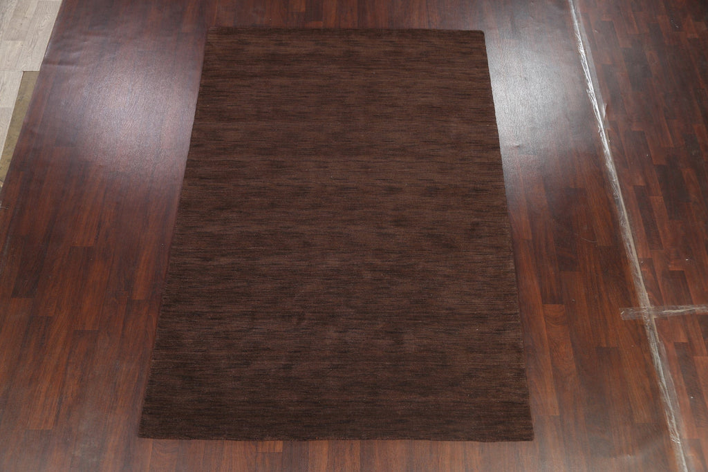 Brown Gabbeh Oriental Area Rug 6x9