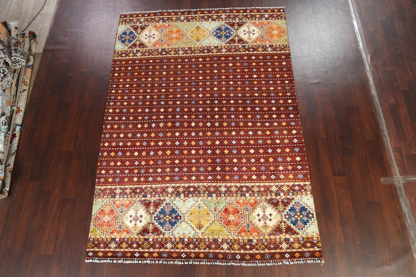 Vegetable Dye Kazak Oriental Area Rug 7x10