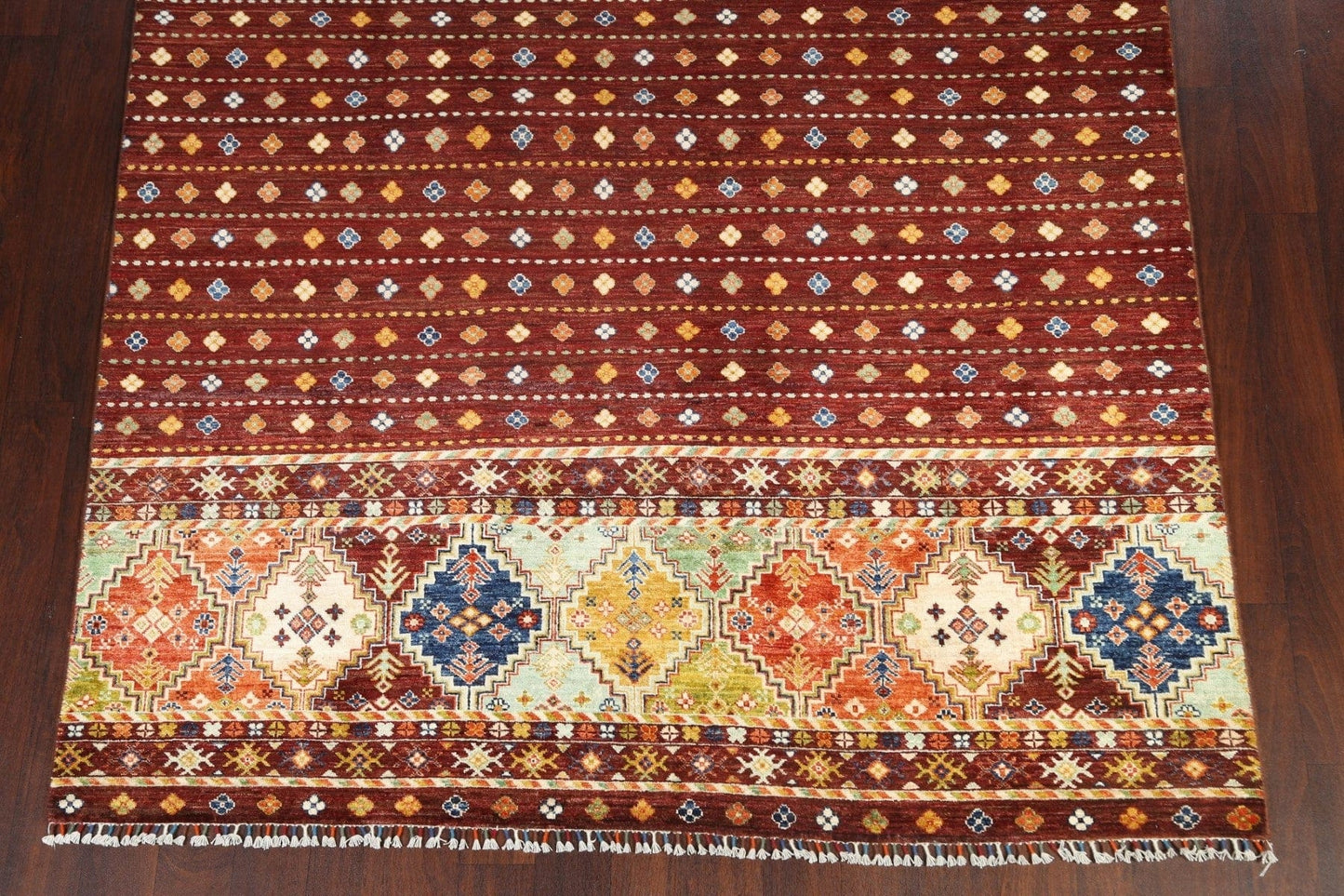 Vegetable Dye Kazak Oriental Area Rug 7x10