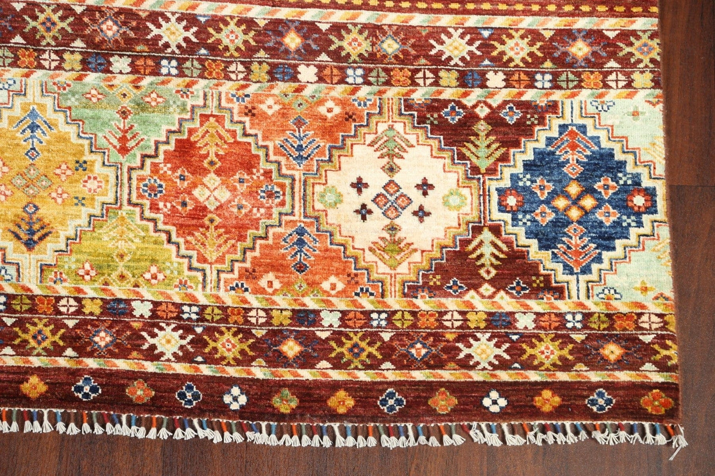 Vegetable Dye Kazak Oriental Area Rug 7x10