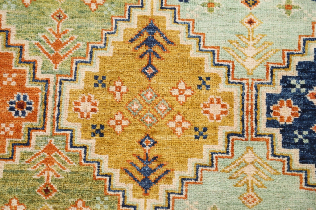 Vegetable Dye Kazak Oriental Area Rug 7x10