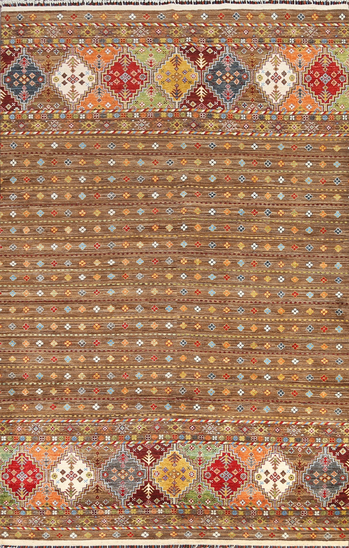 Vegetable Dye Kazak Oriental Area Rug 7x10