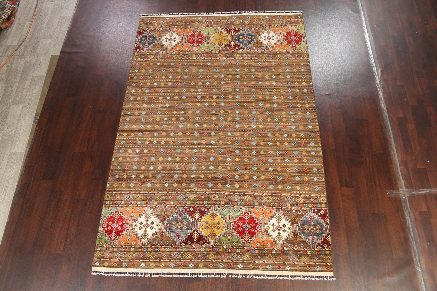 Vegetable Dye Kazak Oriental Area Rug 7x10