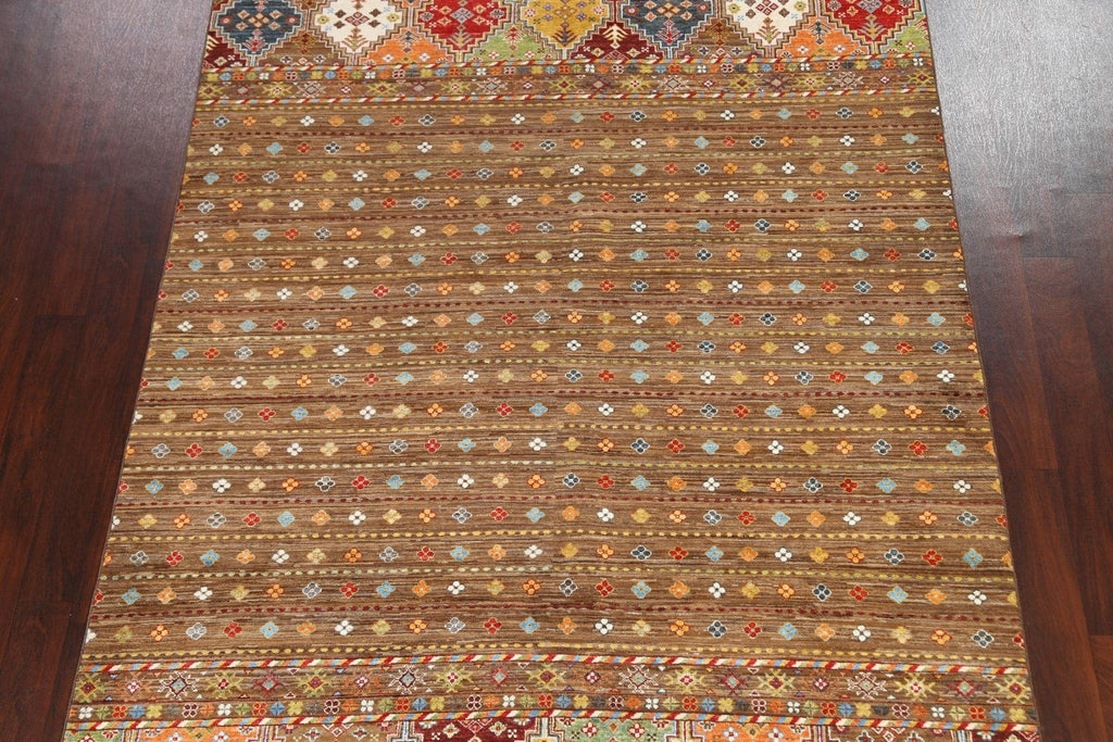 Vegetable Dye Kazak Oriental Area Rug 7x10