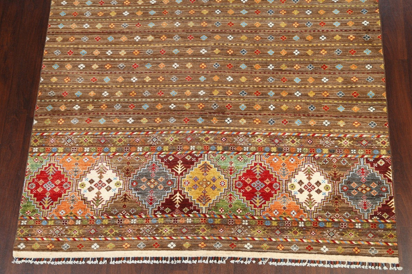 Vegetable Dye Kazak Oriental Area Rug 7x10