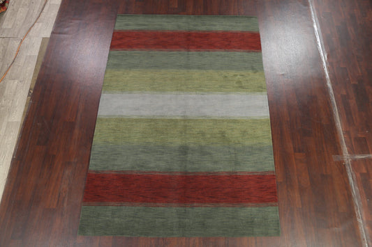 Striped Gabbeh Area Rug 7x10