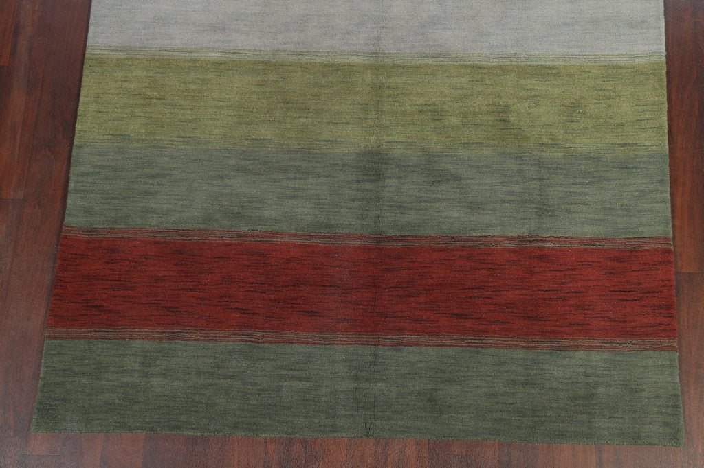 Striped Gabbeh Area Rug 7x10