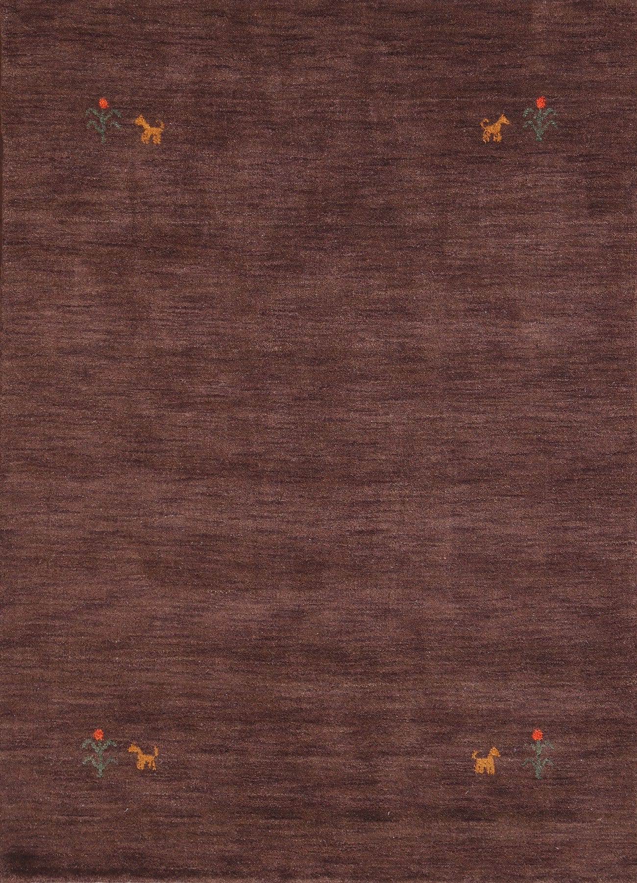 Modern Gabbeh Oriental Area Rug 5x6