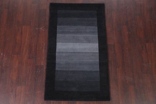 Striped Gabbeh Oriental Area Rug 3x5