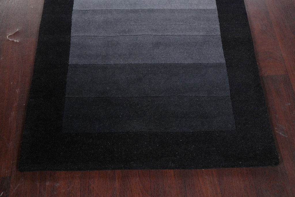 Striped Gabbeh Oriental Area Rug 3x5