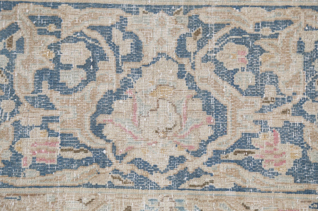 Muted Distressed Kerman Persian Area Rug 10x12