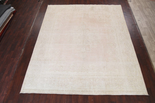 Muted Distressed Kerman Persian Area Rug 10x12