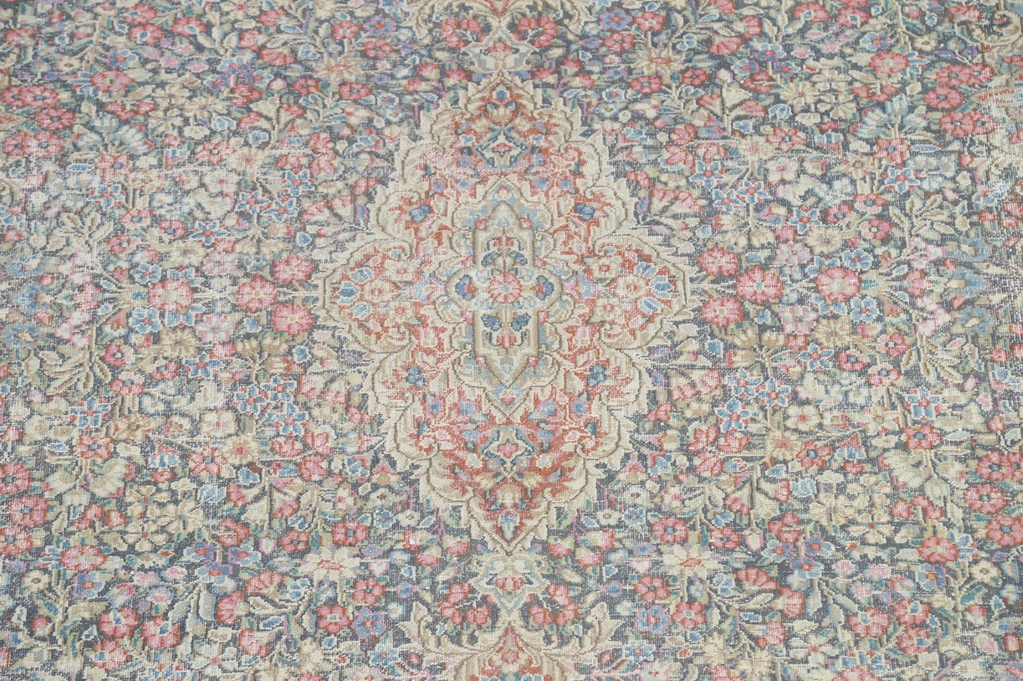 Muted Kerman Persian Area Rug 8x11