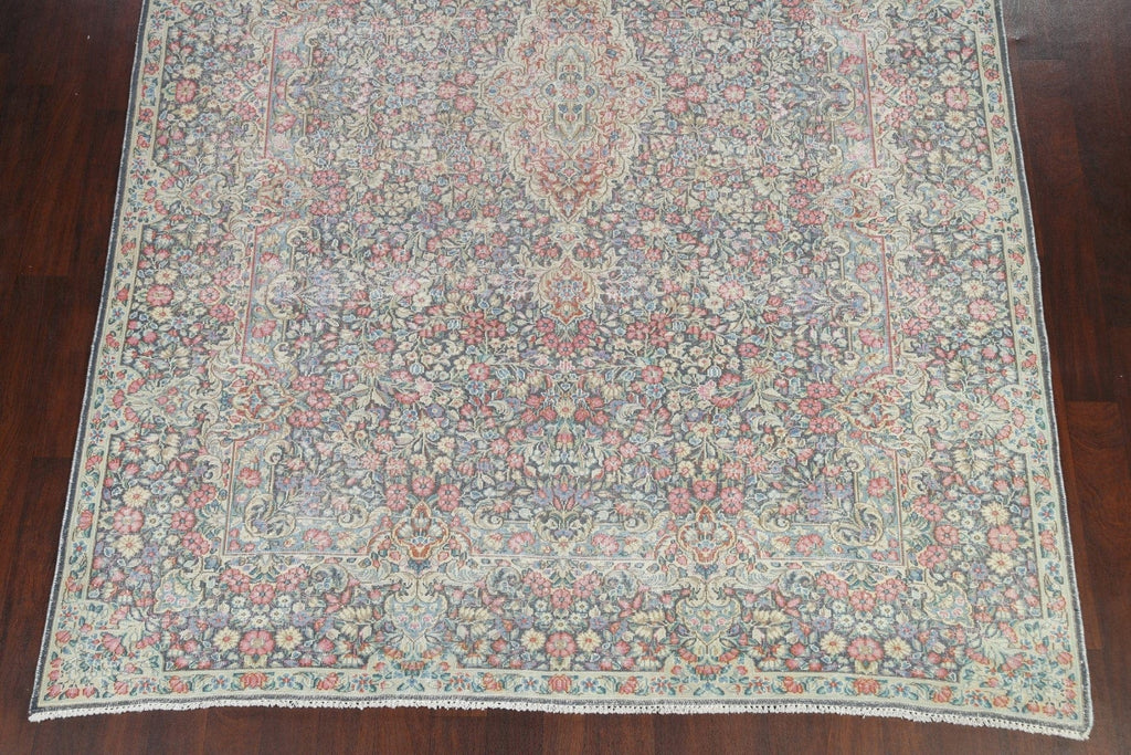 Muted Kerman Persian Area Rug 8x11