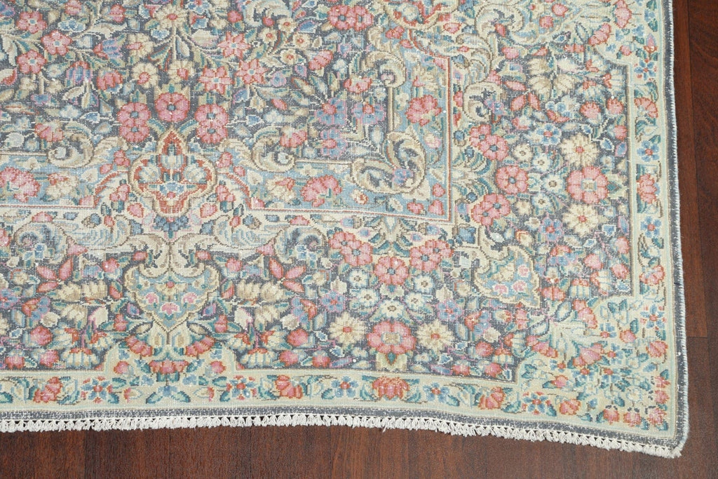 Muted Kerman Persian Area Rug 8x11