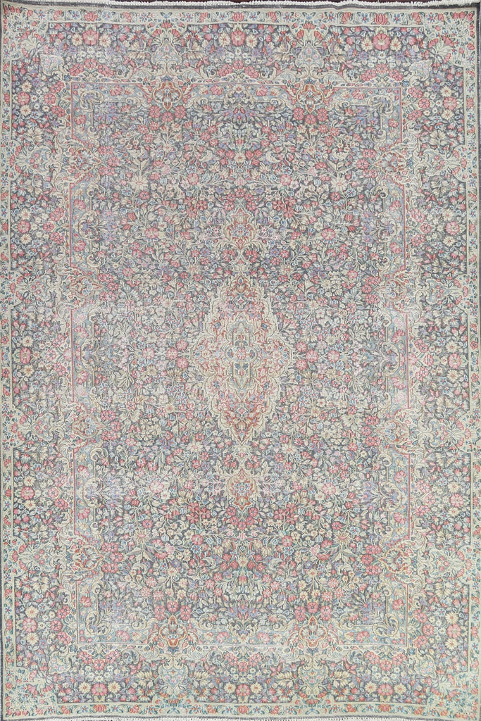 Muted Kerman Persian Area Rug 8x11