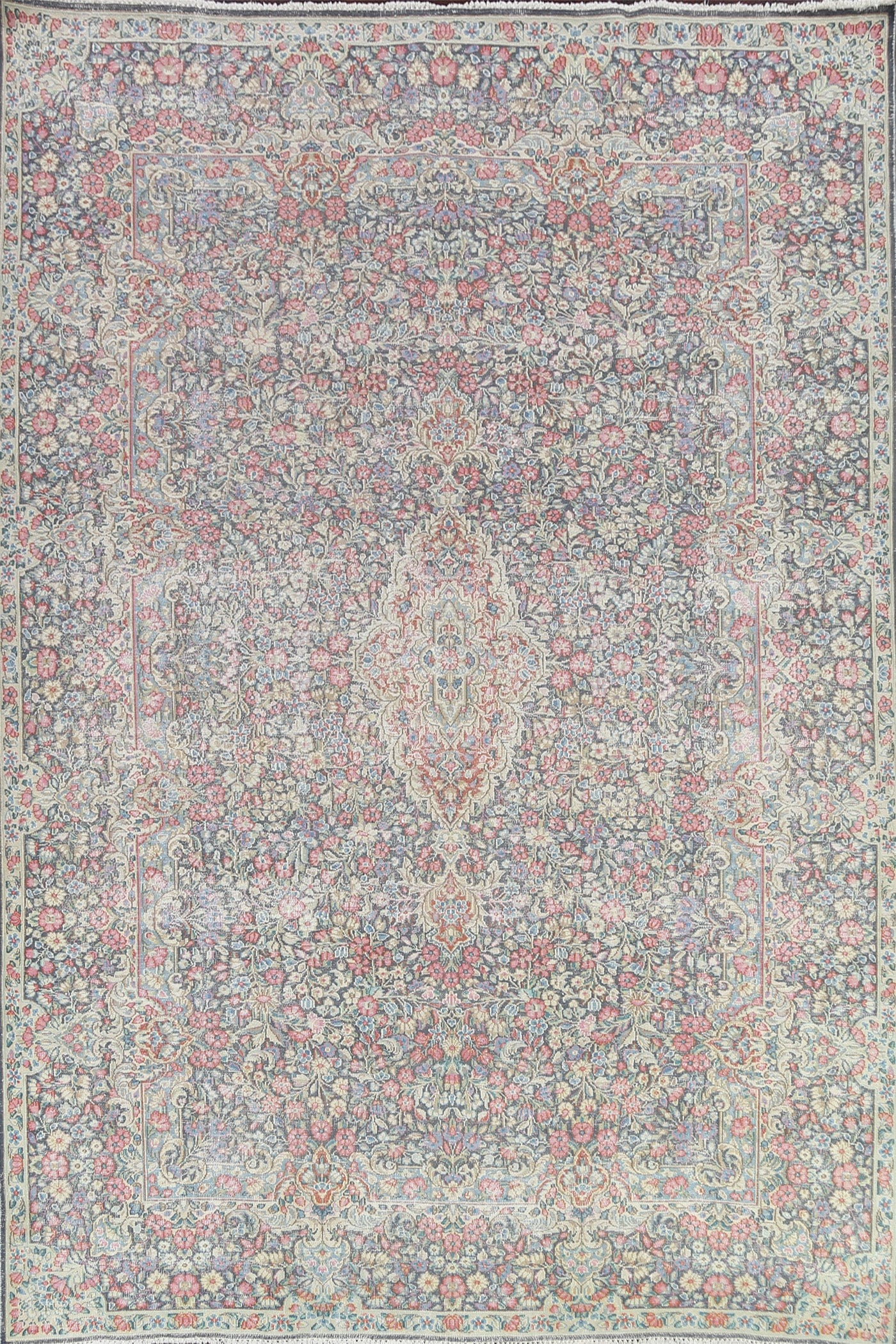 Muted Kerman Persian Area Rug 8x11