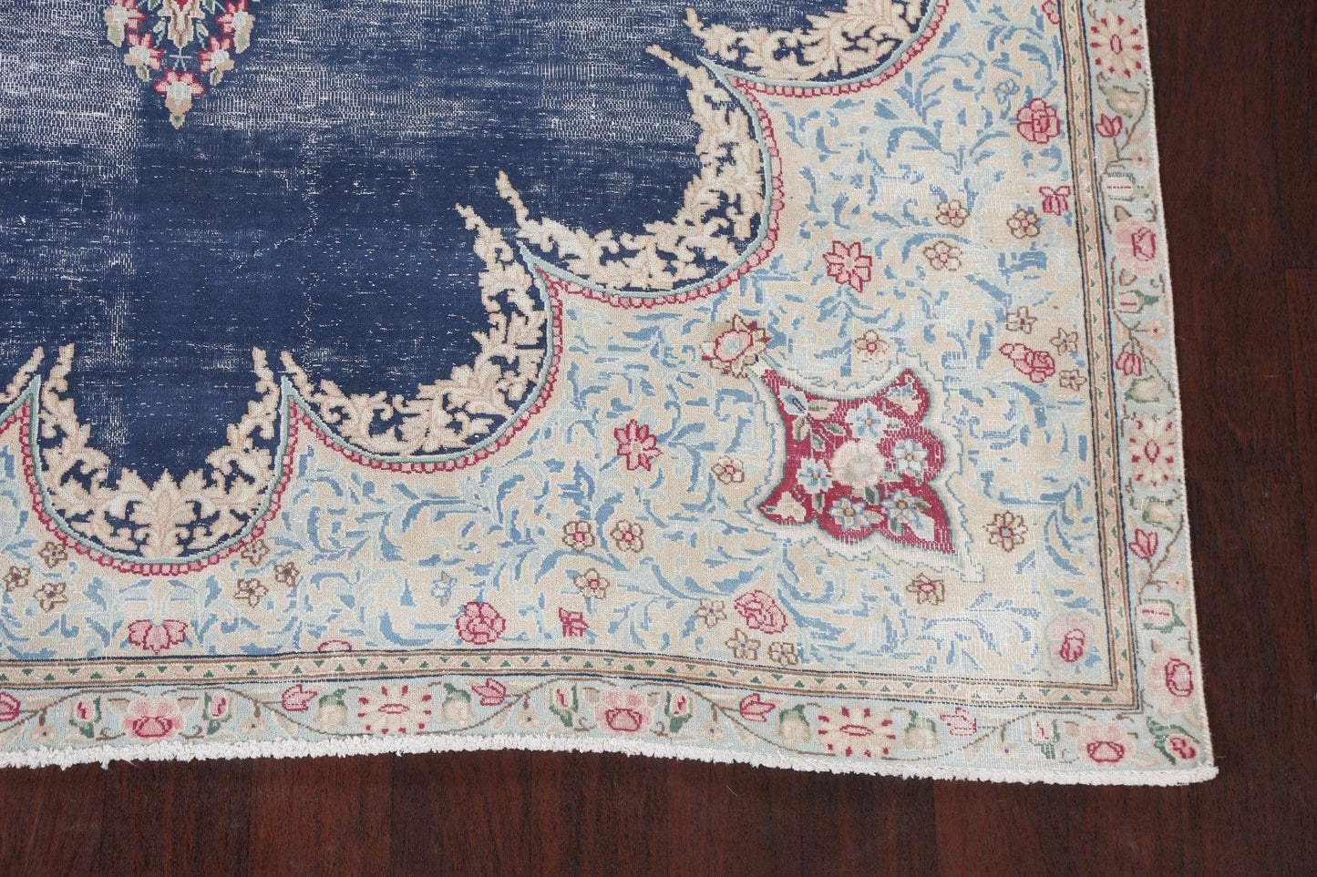 Distressed Kerman Persian Area Rug 6x9