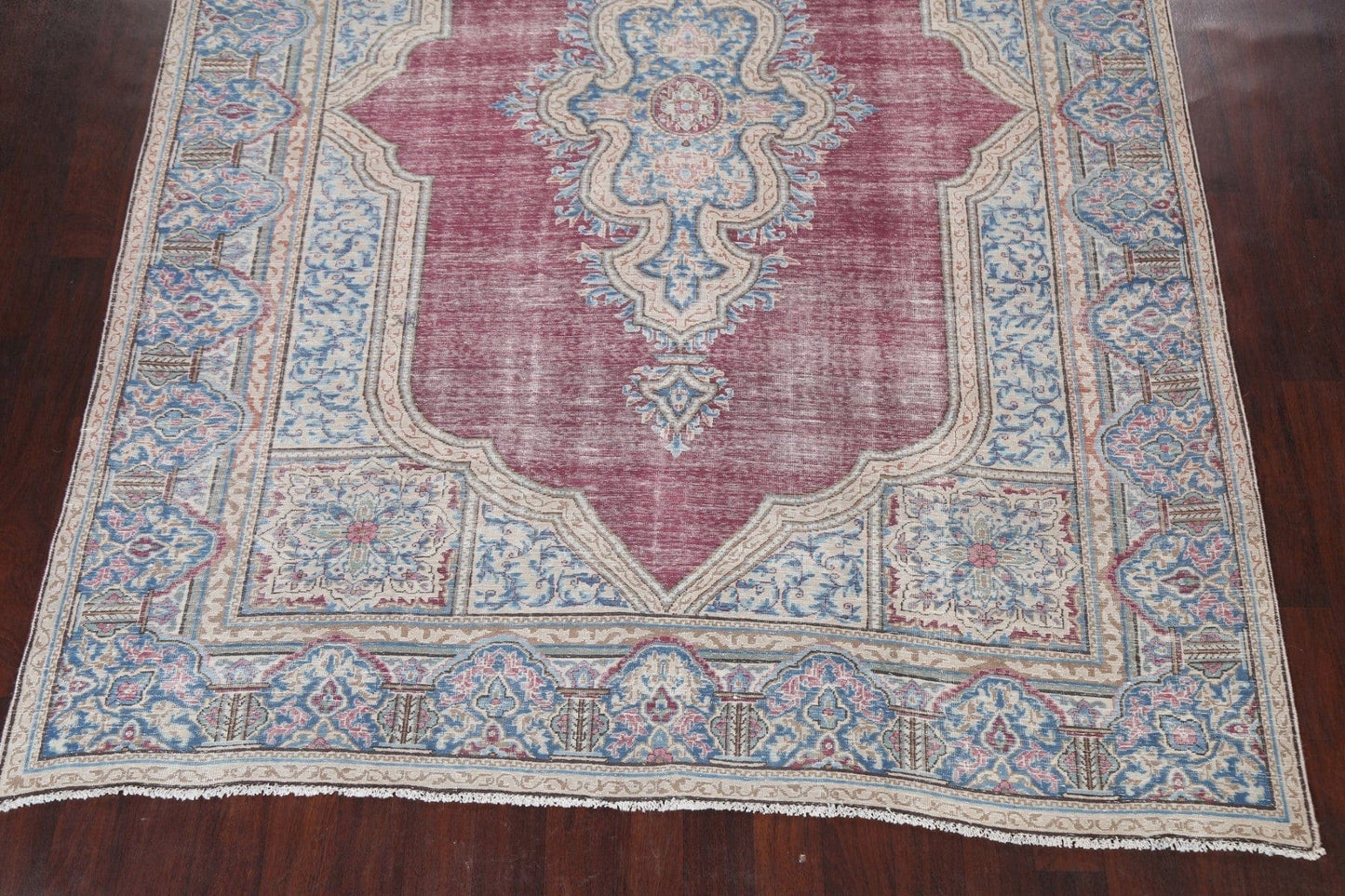 Distressed Kerman Persian Area Rug 8x10