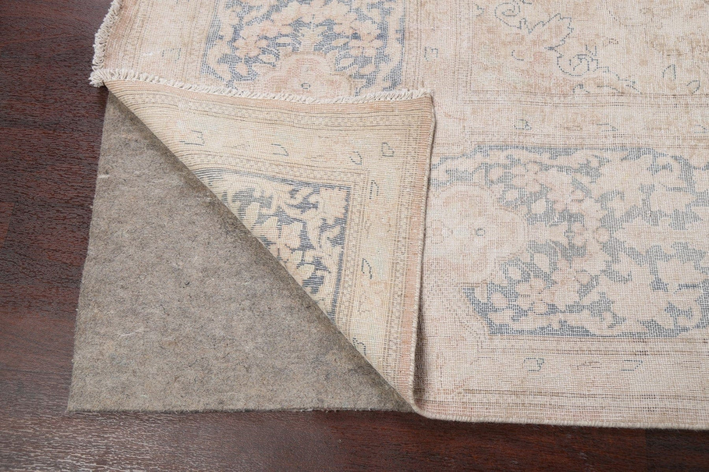 Muted Distressed Kerman Persian Area Rug 10x13