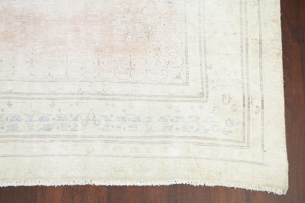 Muted Distressed Kerman Persian Area Rug 6x10