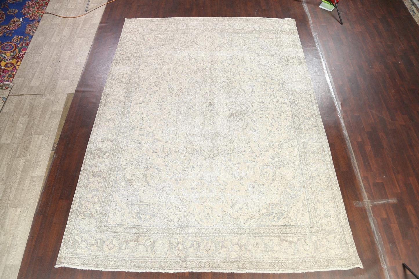 Distressed Tabriz Persian Area Rug 10x13