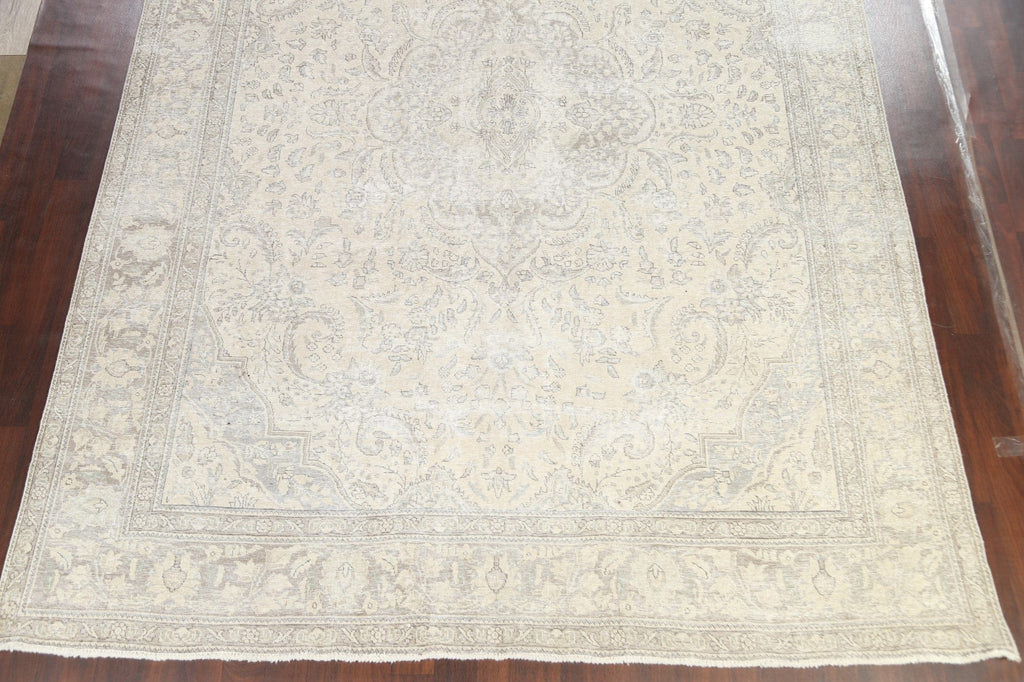 Distressed Tabriz Persian Area Rug 10x13