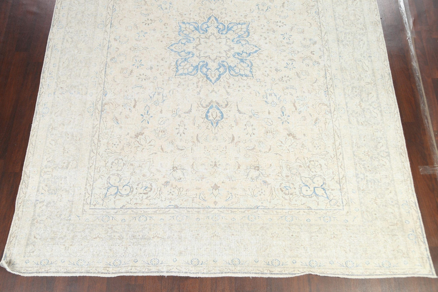 Muted Distressed Kerman Persian Area Rug 10x12