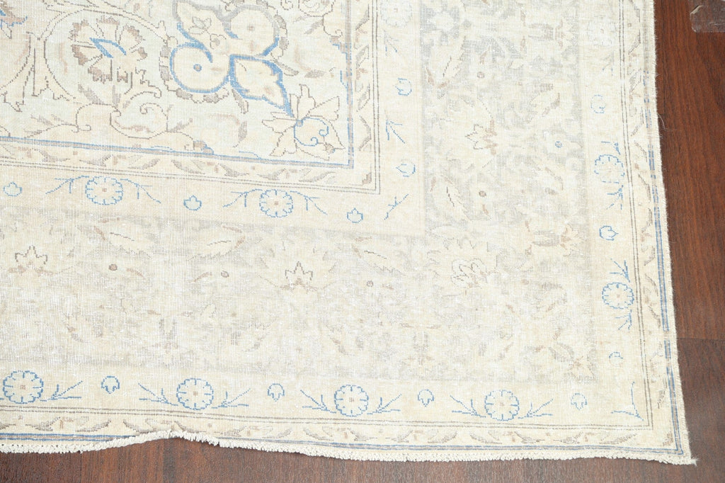 Muted Distressed Kerman Persian Area Rug 10x12