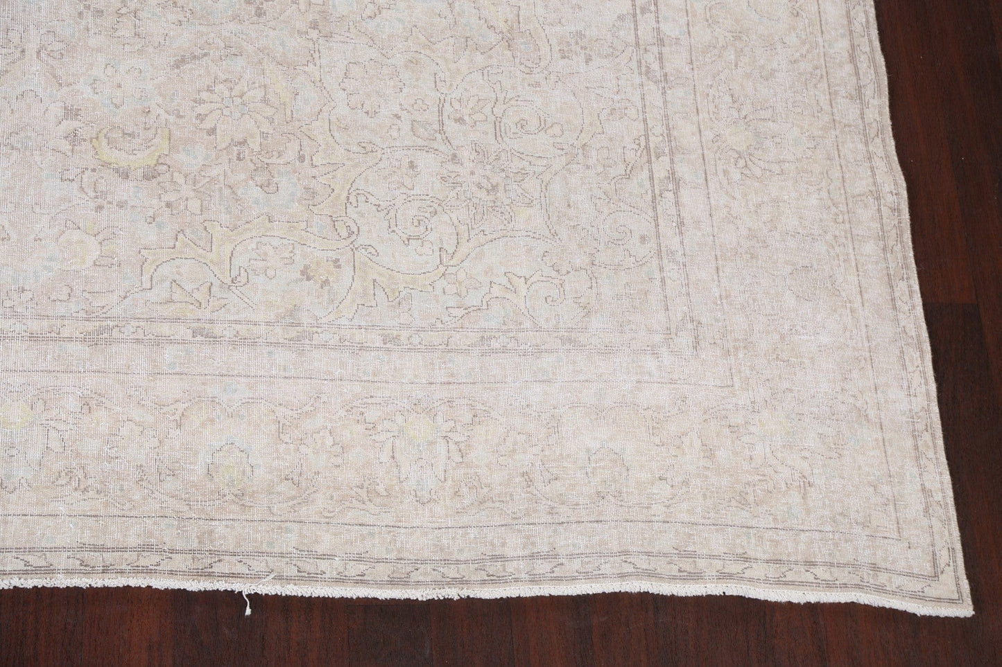 Muted Distressed Kerman Persian Area Rug 10x13