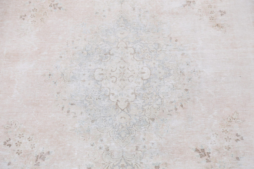 Muted Distressed Kerman Persian 10x13 Rug