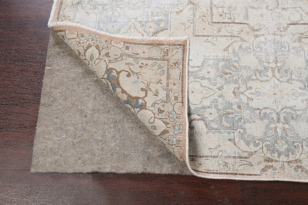 Muted Distressed Kerman Persian 10x13 Rug