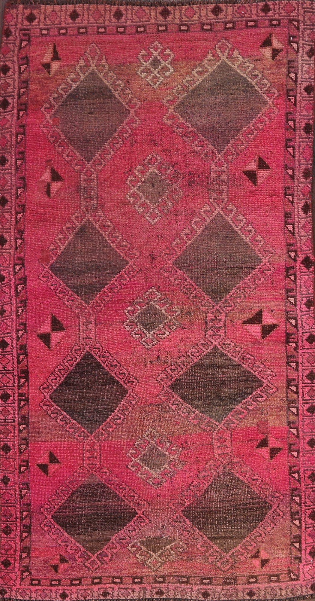 Antique Lori Persian Runner Rug 3x7