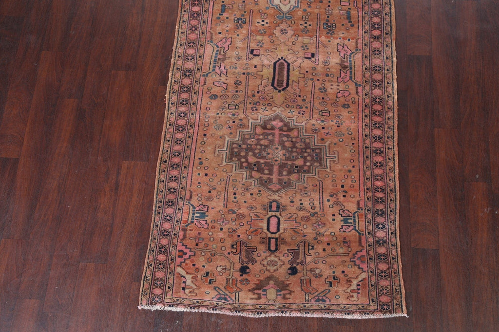 Heriz Persian Hand-Knotted Rug 4x11