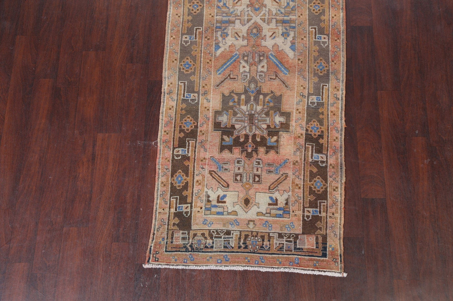 Handmade Runner Heriz Persian Rug 3x13