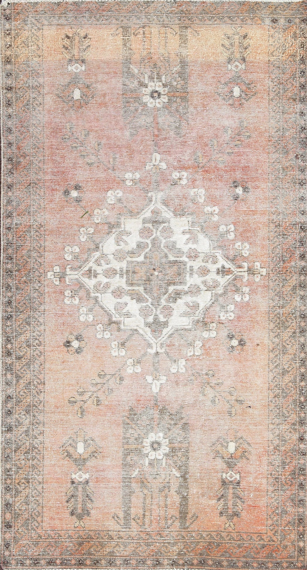 Distressed Hamedan Persian Area Rug 3x6