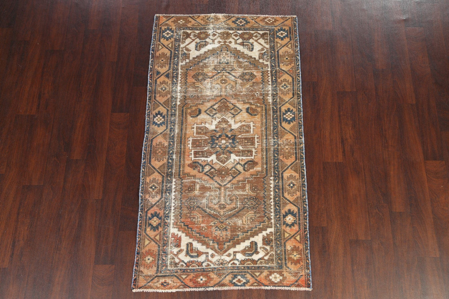 Handmade Hamedan Persian Wool Rug 3x6