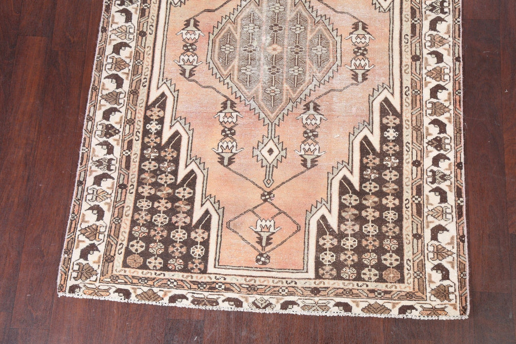 Hand-Knotted Hamedan Persian Wool Rug 4x6