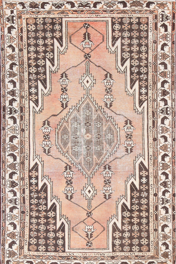 Hand-Knotted Hamedan Persian Wool Rug 4x6