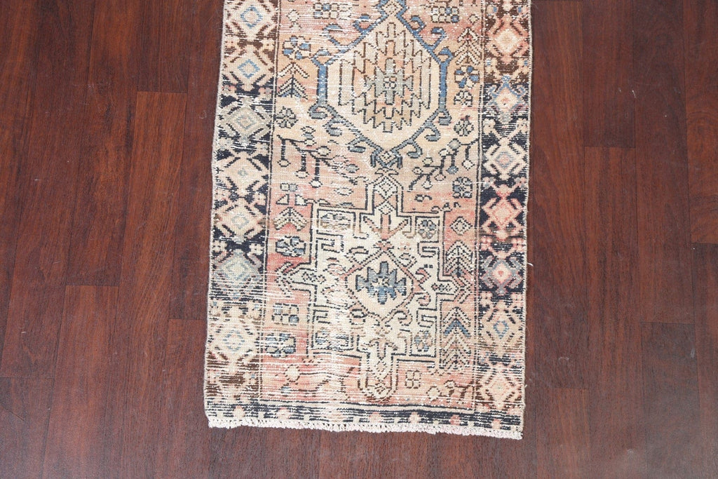 Antique Heriz Persian Runner Rug 3x9