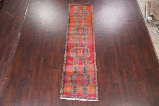 Vintage Runner Ardebil Persian Wool 3x10 Rug