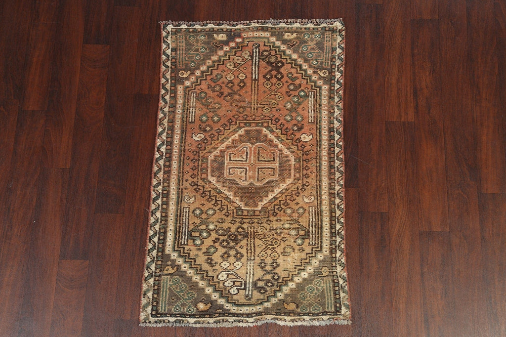 Antique Vegetable Dye Shiraz Persian 3x5 Rug