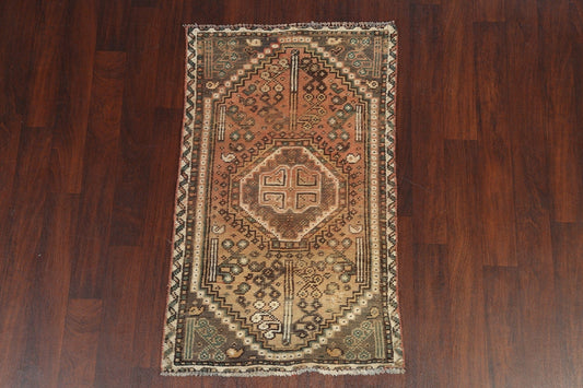 Antique Vegetable Dye Shiraz Persian 3x5 Rug