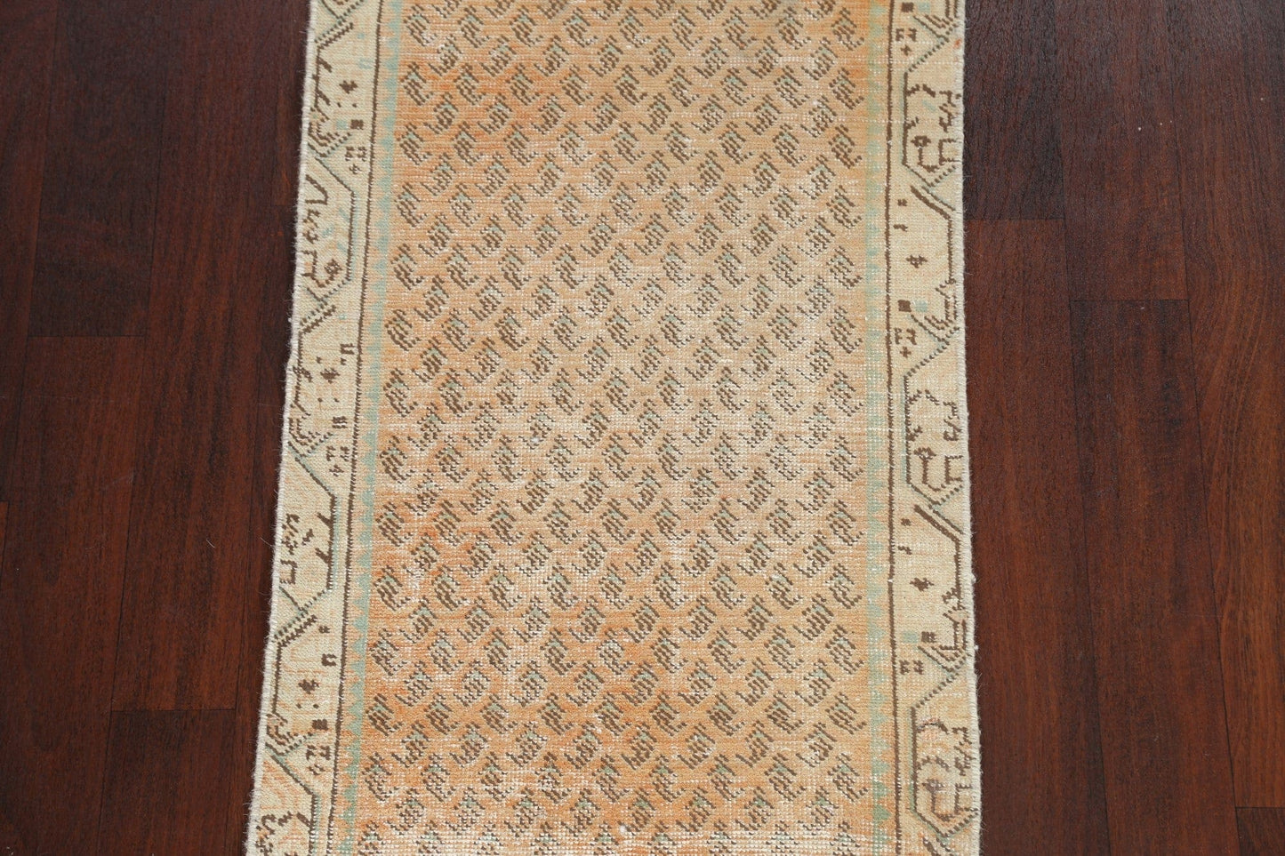 Vintage Tabriz Persian Runner Rug 2x10