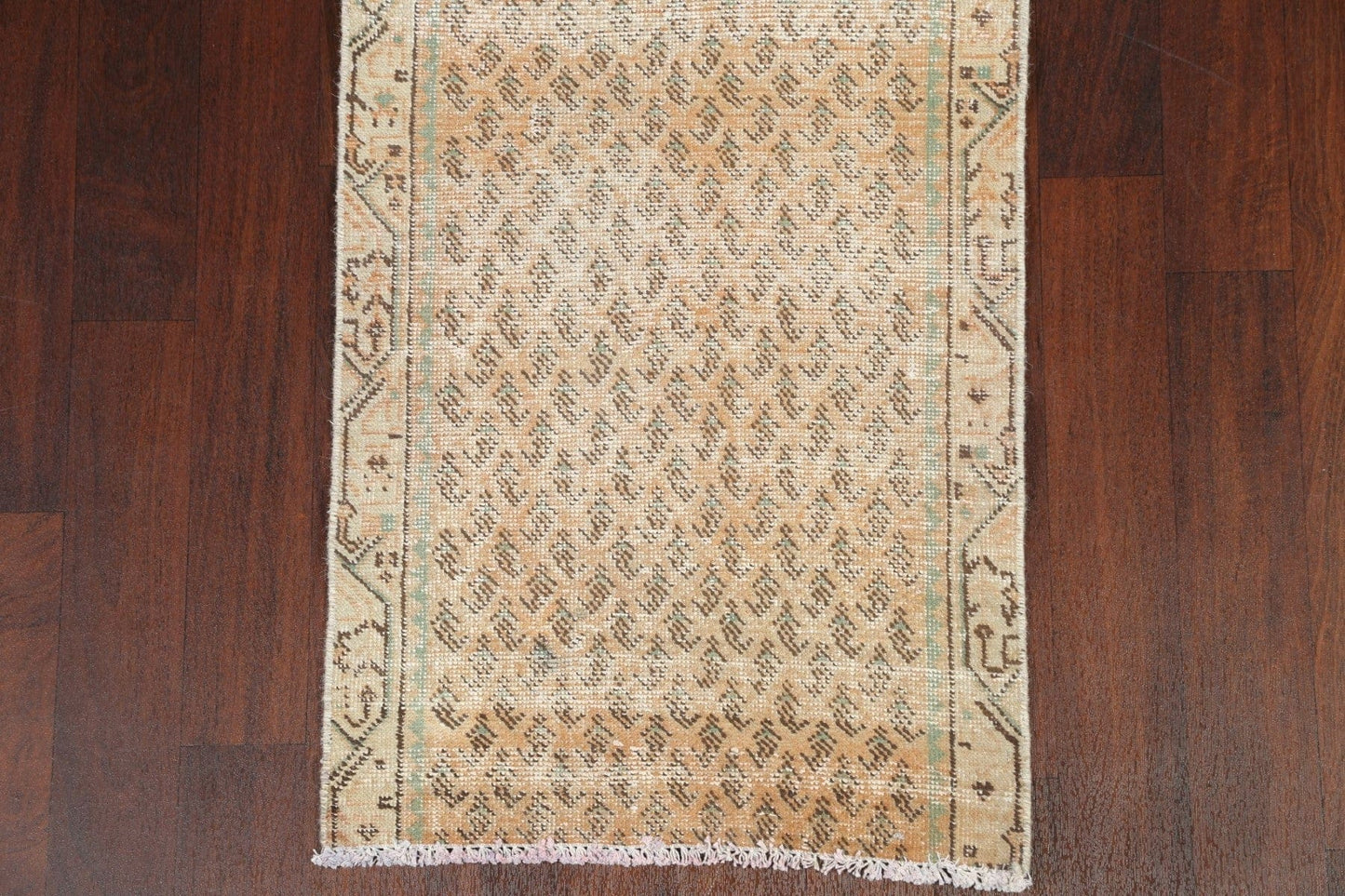 Vintage Tabriz Persian Runner Rug 2x10