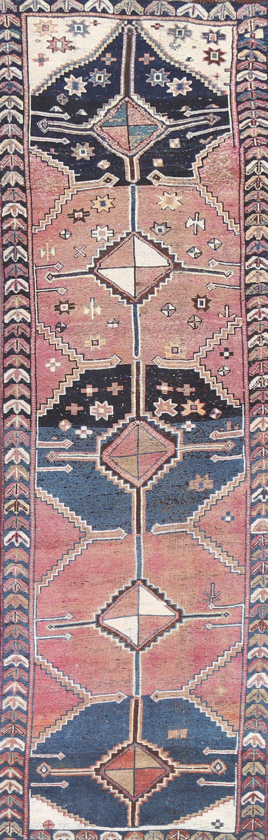 Antique Shiraz Persian Runner Rug 4x13