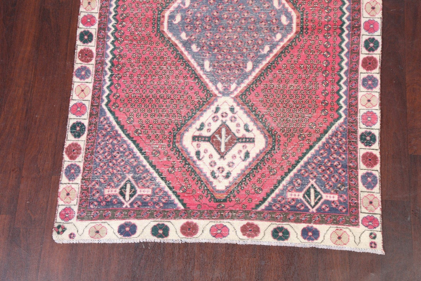 Distressed Shiraz Persian Area Rug 4x6